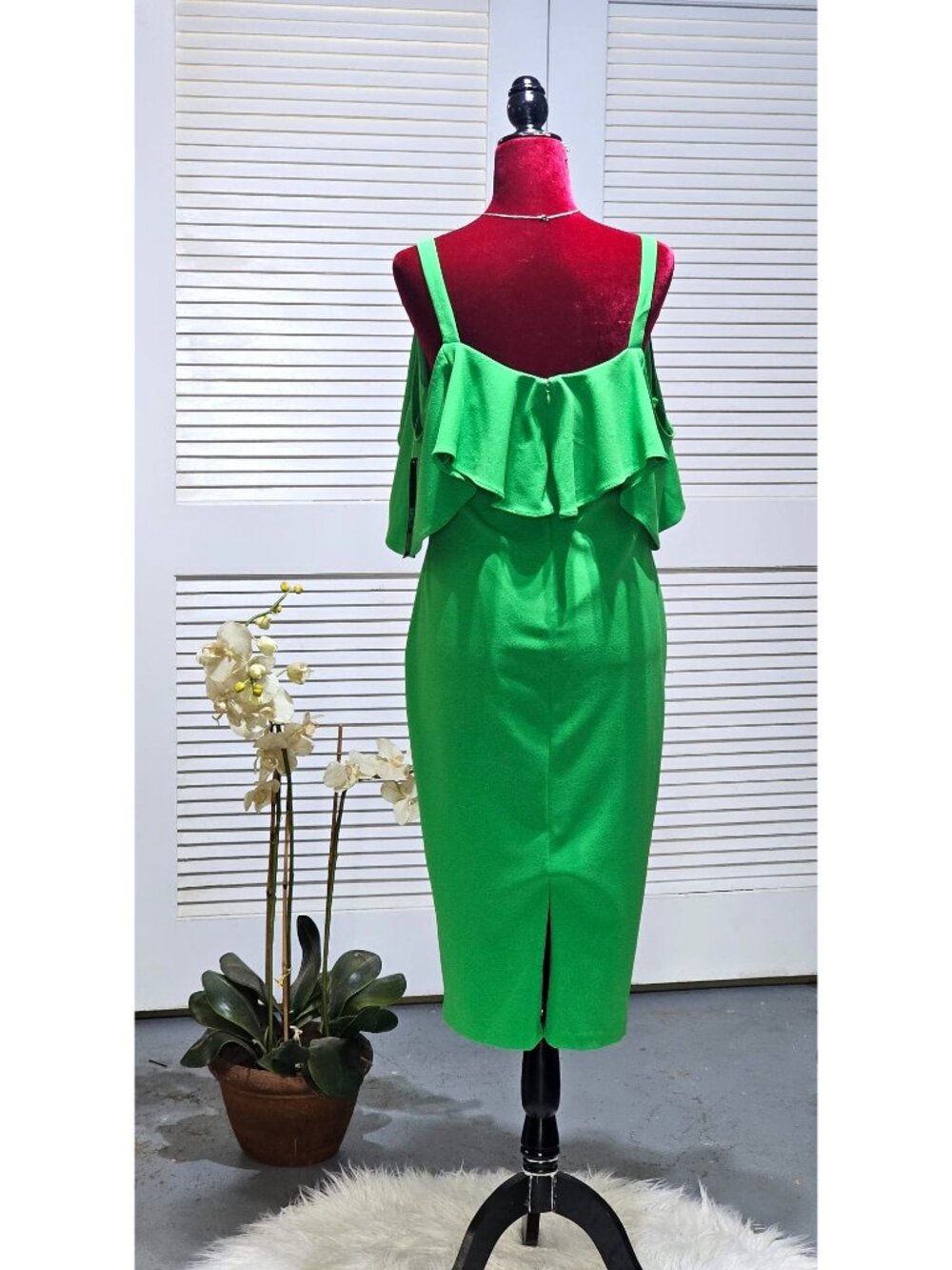 NWT Rachel Rachel Roy Women's Green Marcella Drapey Sheath Dress Size XL 2441 - Picture 7 of 16